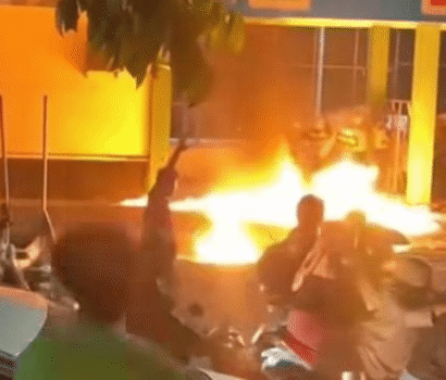 Pos Polisi Cakung Dibakar 2025