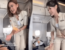 Penumpang Pesawat Masak Makanan